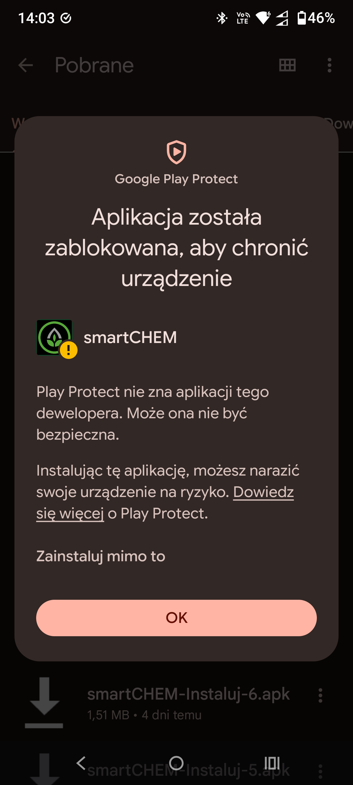 Play Protect — Zainstaluj mimo to